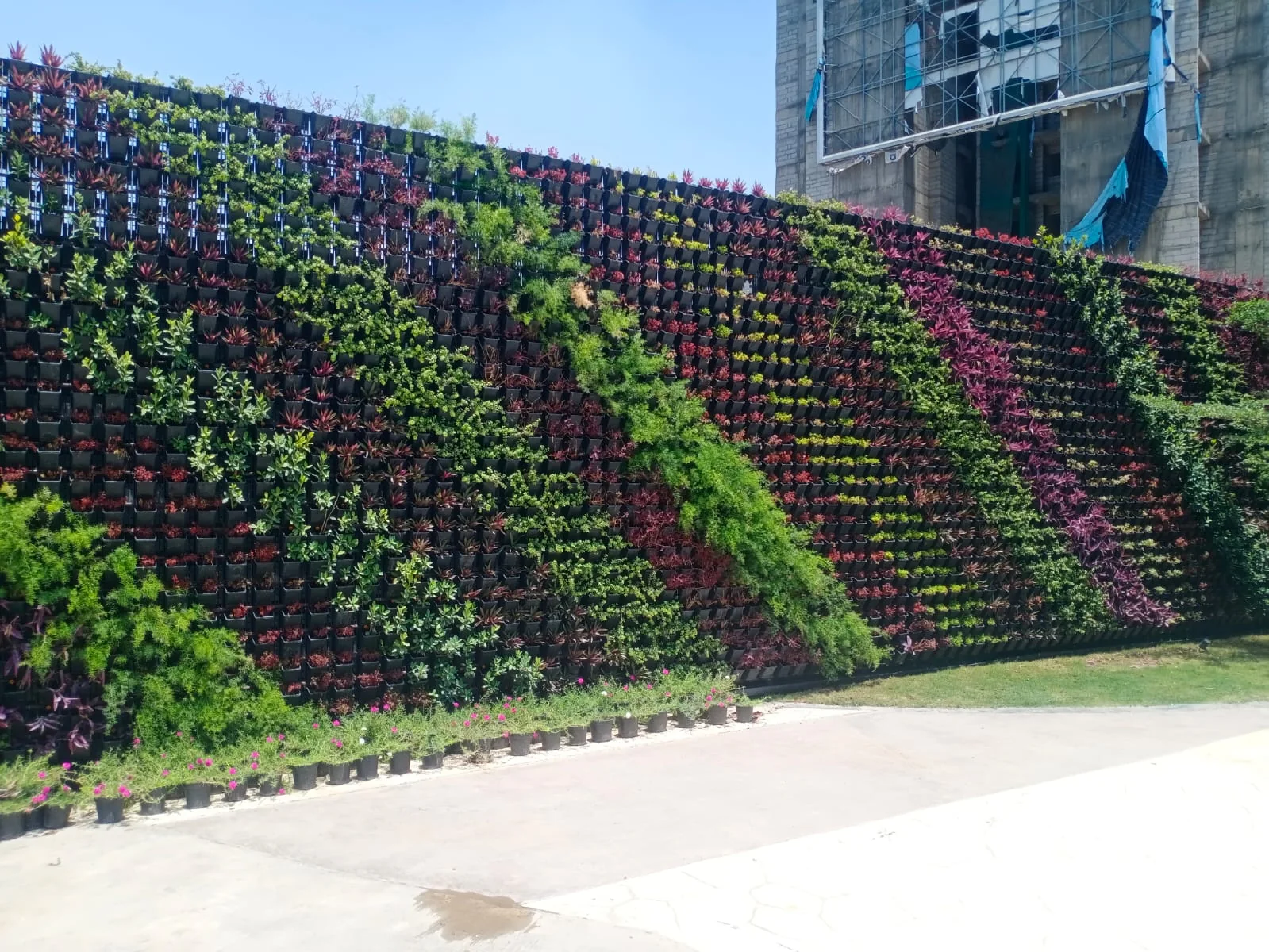 Vertical garden at Eldeco Live By the Greens, Greater Noida